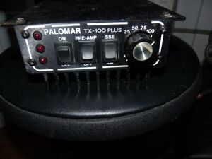 PALOMAR TX-100 PLUS PRE AMP  UN TESTED
