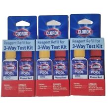 Clorox Pool and Spa Reagent Refill 3-Way Test Kit Phenol Red OTO Lot Of 3