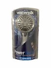 Waterpik PowerSpray+ Shower Head & Hose Brushed Nickel 5 Sprays Brand New In Box