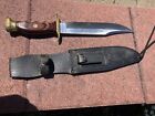 Vintage Muela Bowie Molibdeno Vanadio Larger Fixed Blade Knife Made in Spain