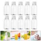 15 Plastic Juice Bottles with Caps 100ml Clear Drink Containers-RN