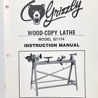 Grizzly Imports Wood-Copy Lathe Model G1174 Instruction Manual