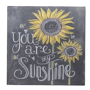 You Are My Sunshine Rustic Sunflower Floral Sign Shelf Sitter Wall Decor 5