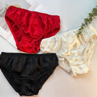 3PACK Womens 100% Silk Briefs Knickers Underwear Bottoms Lingerie Wholesale Lots