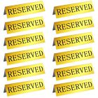 12 Pieces Table Top Reserved Sign Metal Reserved Table Signs Reserved Seating...