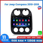For Jeep Compass 2010-2016 Patriot 2009-2016 Radio GPS Nav Sat 4G WIFI BT 6+128G