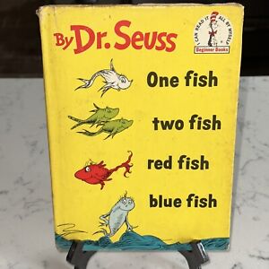 One Fish Two Fish Red Fish Blue Fish Dr. Seuss 1960 First Edition w/ Dust Jacket