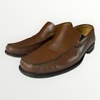 COACH Mens Leather Penny Loafers Size 10.5 Dress Shoes Brown Professional Italy