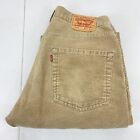 Vintage Levis Pants Mens 32X32 569 Brown Corduroy Baggy Loose Straight Leg Jeans