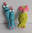 Lot Of 2 Vintage GERMS! Worlds Of Wonder Figures Rubber Toys 1980s Itch & Hiccup