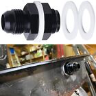 -8 AN AN8 Flare Fuel Cell Bulkhead Fitting With Teflon PTFE Washer BLACK 8AN USA