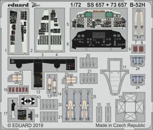 1/72 Eduard B-52H Interior for Model Collect (Pre-Painted)
