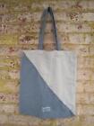 Madewell Insider Cotton Canvas Reusable Tote Bag Gray Cream Stripes Colorblock