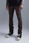 BoohooMAN Skinny Flare Coated Jeans Size 28 32” Inseam