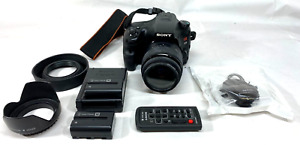 Sony Alpha SLT-A65V 24MP DSLR Camera w/ DT SAM II 18-55mm Lens Kit & Extra