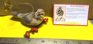 Danbury Mint The Song Bird Christmas Ornaments SONG SPARROW FIGURE