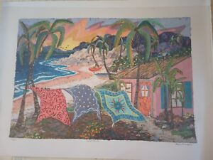 Andrea Beloff Sunset Breeze Print Signed And Numbered #100/250  39 x 28 1/2