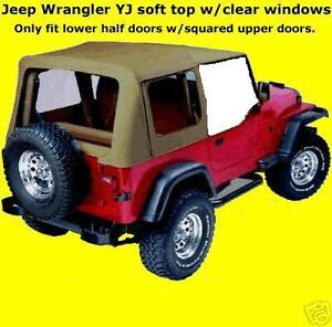 HALF DOORS soft top SPICE TINTED  852517 88-95 FOR Jeep Wrangler YJ