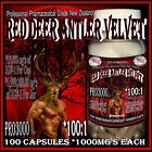 The King Testosterone Hormone Supplement 100:1 Red Deer Antler Velvet 100 Caps