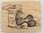 New ListingWood & Rubber Stampa Rosa Santa Rosa House Mouse Designs Healit Bandages Stamp
