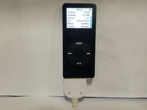 Apple iPod Nano 1st Generation A1137 2GB Black MP3 Player - Bad Battery