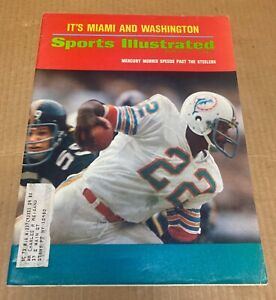 1973 Sports Illustrated MIAMI DOLPHINS Mercury Morris NFL Playoffs Nice Quality