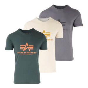 Alpha Industries Mens Retro Basic Logo T-Shirt