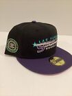 Las Vegas Stars MILB New Era Buffalo 59FIFTY Black Purple Hat Cap 7 3/4 New