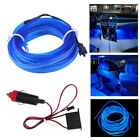 Cool BLUE Interior Car LED Decor Atmosphere Strip Wire Light Lamps Accessory
