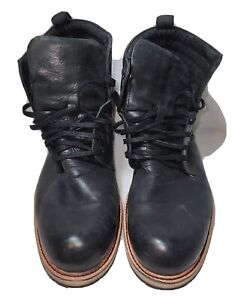 Andrew Marc Walker AMELL 0032 Men's Black Leather Casual Dress Boots