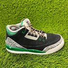 Nike Air Jordan 3 Retro Womens Size 7.5 Black Athletic Shoes Sneakers 398614-030
