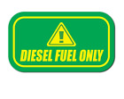 DIESEL FUEL ONLY STICKER door  gasoline gas decal truck label tank vinyl car