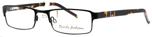 RANDY JACKSON 1025 021 Black Mens Rectangle Full Rim Eyeglasses 54-19-140 B:28