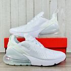 Nike Air Max 270 Triple White 943345-103 Women's US Size 5.5-8.5 / GS Size 4Y-7Y