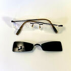 Nike Eyeglasses Titanium SEE 3786 135 Purple Frame 50x19 & Clip-On Sunglasses