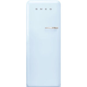 Smeg FAB28 50s Retro Style Refrigerator 24-Inch Pastel Blue Left Hand Hinge