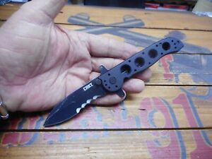 CRKT M21-12SFG Knife Liner Lock Combo Edge Blade Auto LAWKS