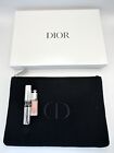 Dior Cosmetic Makeup Gift Bag Set - Diorshow Mascara/ Lip Plumper/ Black Pouch