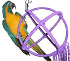 Large Purple Parrot Orbit Swing Toys Perches