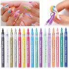 16 Color Pen Nail Nail Polish Quick Dry DIY Abstract Lines Pen Portable Nail Pen