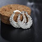 925 Sterling Silver Earrings for Women Jewelry Trend Hollow Christmas Gifts