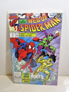 Web of Spiderman #66 (Marvel 1990) Green Goblin and The Molten Man Bagged Boarde