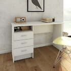 Whitman Desk with 3 Drawers, White