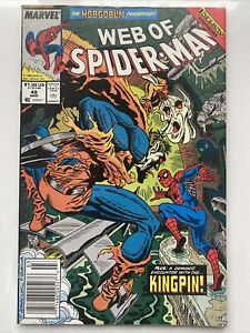 Web of Spider-Man #48 (1989) *NICE* 1st Appearance of Hobgoblin as Demogoblin