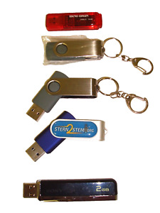 USB Thumb Flash Drive Lot Keychain Sony Micro Center 256 MB -  16 GB - 2 GB