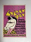 Stevie Ray Vaughn And Double Trouble Concert Poster Manor Downs 1980