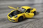 Welly Porsche 911 Carrera 4S 1/24 Scale NEW Yellow #24099 FREE SHIPPING