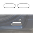 2x Inner Rear Door Air Exhaust Vent Frame Trim Cover for Dodge Ram 10-17 Chrome (For: 2015 Ram 1500)