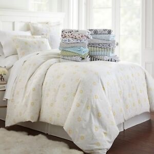 Ultra Soft 3PC Patterned Duvet Cover Set Summer Kaycie Gray Fashion Collection