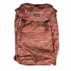 Patagonia Arbor Lid Pack Bag 28L Orange Geometric Design Backpack